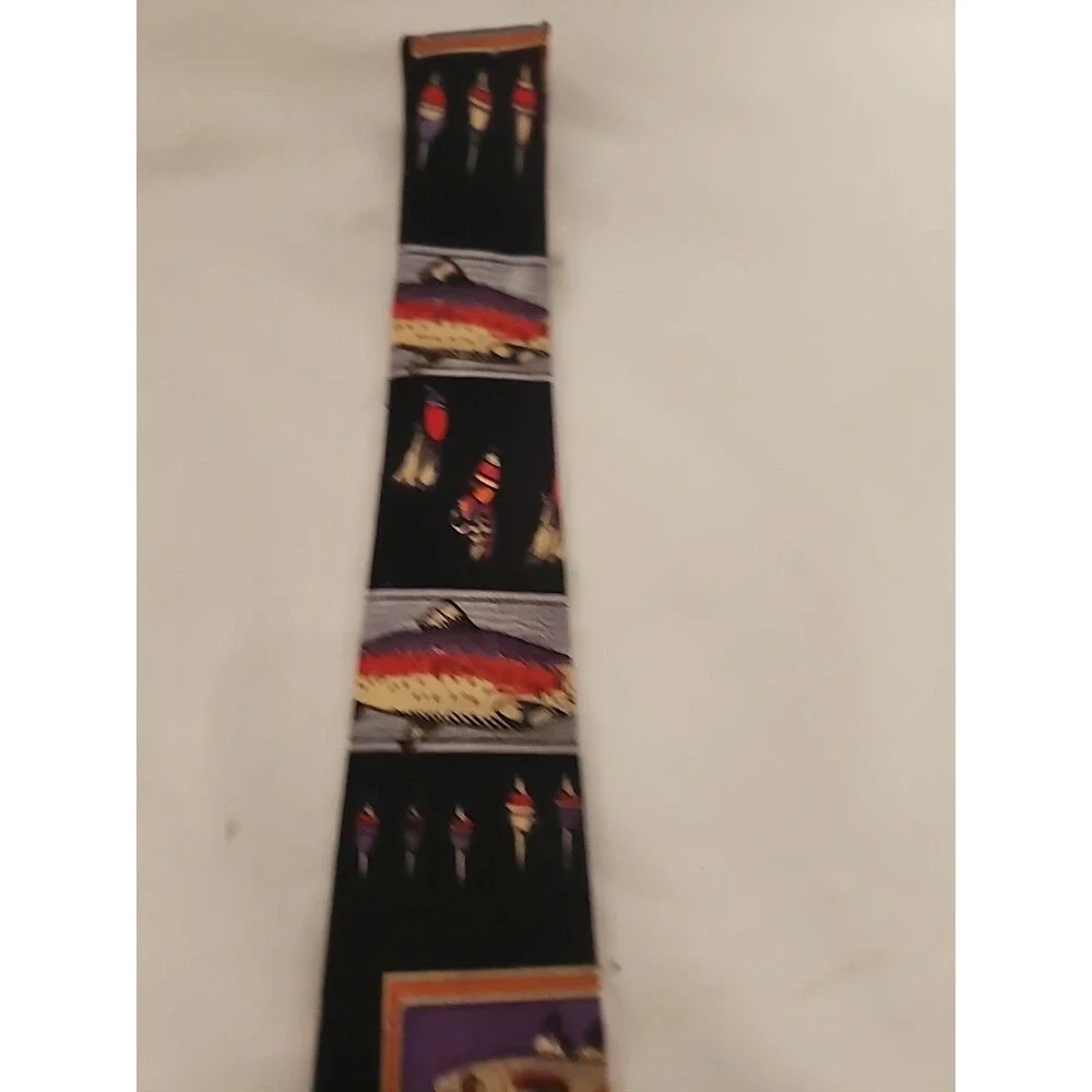 Fun Vintage Fishing Theme Tie